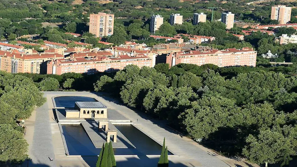 Chrám Debod v Madridu ve Španělsku