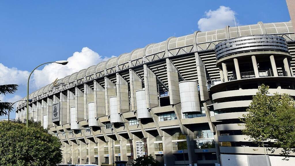 Fotbalový stadion Real Madrid v Madridu ve Španělsku