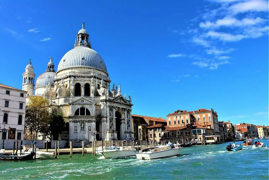 Bazilika Santa Maria della Salute v Benátkách v Itálii
