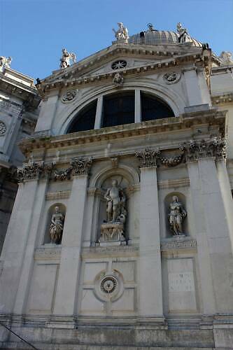 Bazilika Santa Maria della Salute v Benátkách v Itálii