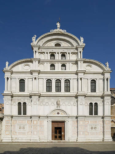 Kostela svatého Zachariáše v Benátkách v Itálii