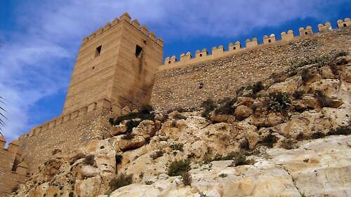 Pevnost Alcazaba v Granadě ve Španělsku